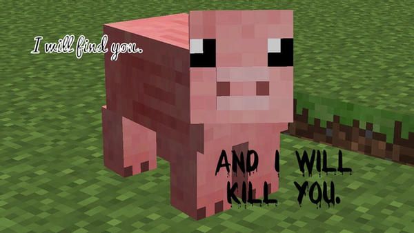 A Thousand Pigs And A Thousand Chickens Collide In A Minecraft Battle