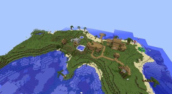 Minecraft recreated tropical islands using NASA maps
